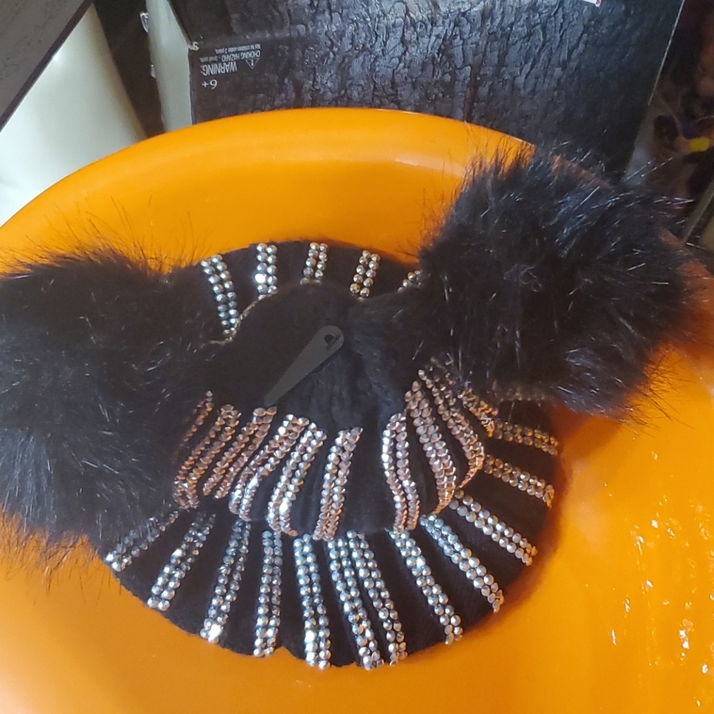 SILVER STUDDED RHINESTONE HAT - Picture 12 of 16